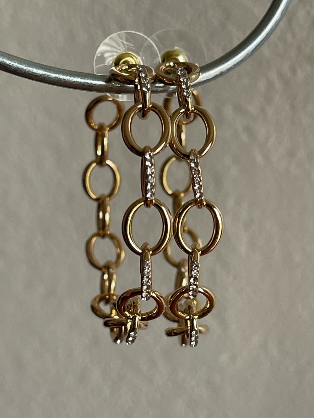 Lilly Pulitzer Island Link Hoop Earrings - Picture 3 of 7